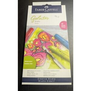 12 Faber-Castell Gelatos Crayons - Brights New in Package